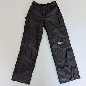 Vintage GORE-TEX 6028R Black Nylon Water Resistant Outdoor Ski Rain Pants Sz S